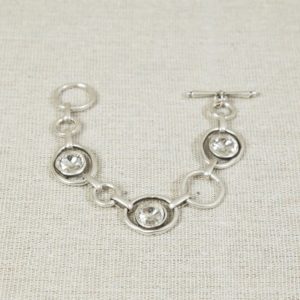 Bracelet en argent 925 matte collection Gabrielle