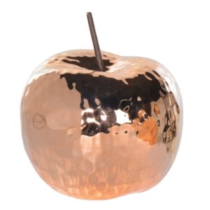 Pomme cuivré décorative en céramique