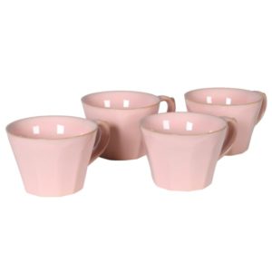 Grande tasse rose pour café ou thé